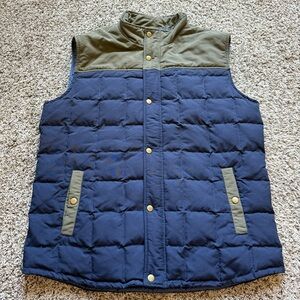 Marine Layer Sawyer Down Puffer Vest Mens L Full Zip Quilted Outdoor Gorpcore